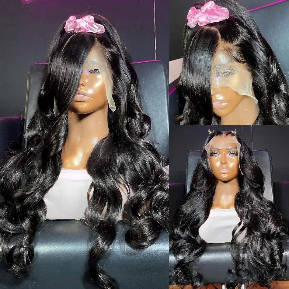 Perruque Body Wave HD Lace 30-40 Pouces – Frontal 13x6 ou 13x4 en Cheveux Humains